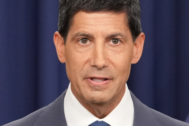 Face and upper body of Federal Reserve Chair Kevin Warsh